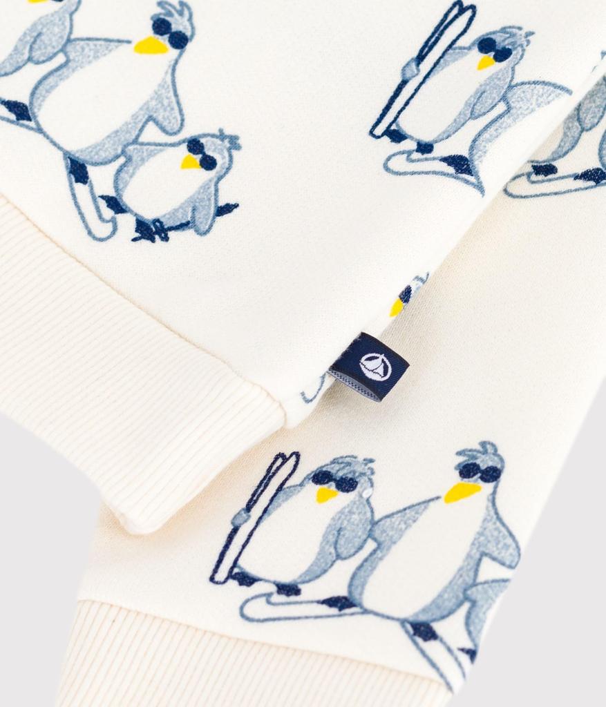 Petit Bateau Sweatshirt Pullover 24 86cm A0EE5, Off-White/Multicolor, Months,