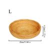 3PCS Storage Tray Multifunctional Woven Basket Handmade Kitchen Storage Box Tabletop Tray Suitable for Home Party Decoration