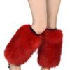 Boot Cover Women Winter Vibrant Faux Fur Leg Warmers Thick Calf Socks Streetwear