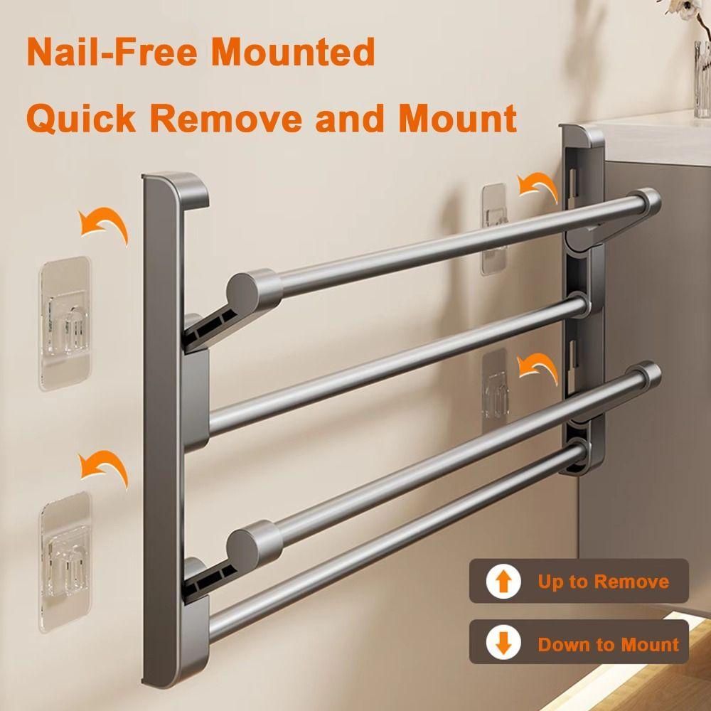 Non Perforated Wall-mounted Rack Multi-layer Shoe Organizer Simple Shoe Rack Home Storage
