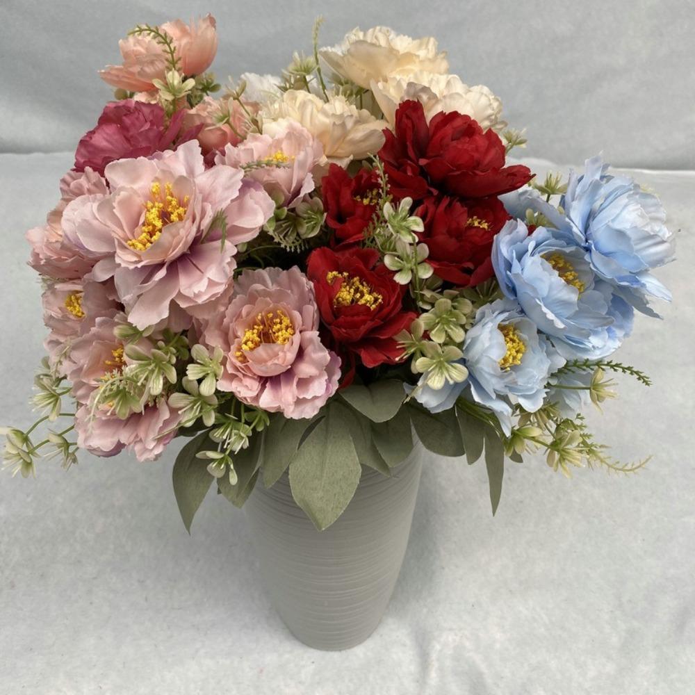 Gifts Artificial Peony Flowers 35cm Fake Flower New Simulation Flower Bouquet  Photo Props