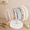 Hairband Storage Rack Polished Metal Smooth Surface Large Capacity Hairband Display Stand Necklace Bracelet Watch Organizer