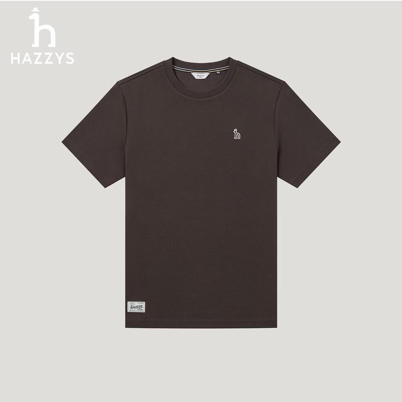 HAZZYS Men s 2026 Summer Casual Round Neck Short Sleeve T-Shirt 3XL