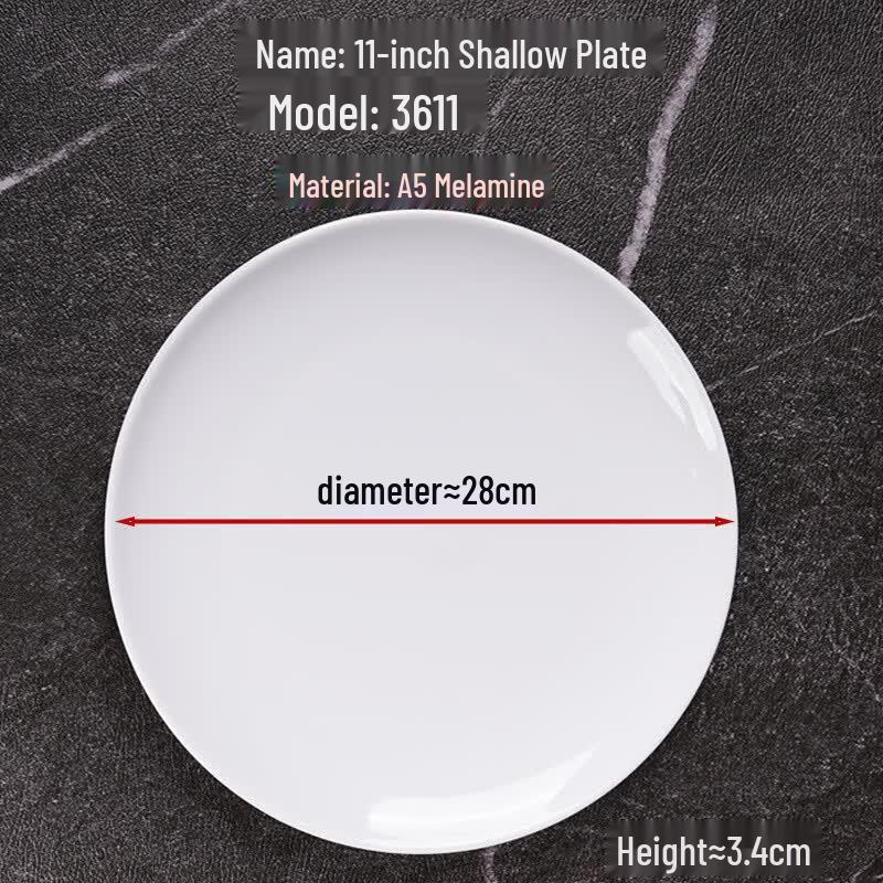 A5 Melamine Imitation Porcelain Round Plates