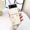 For Samsung Galaxy Z Flip 4 3 Case Transparent Glitter Star Love Clear Shockproof Back Cover For Samsung Z Flip4 Zflip3 5g Case