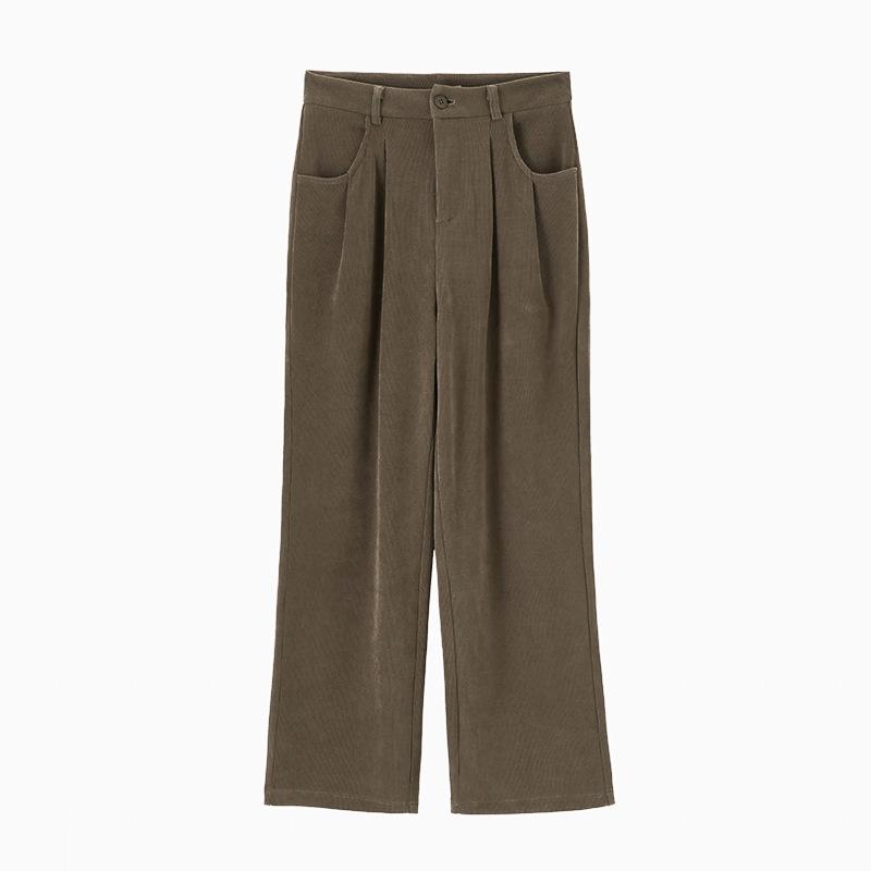 Women's Pant Solid Color Long Straight Loose Casual Wide Leg Pants