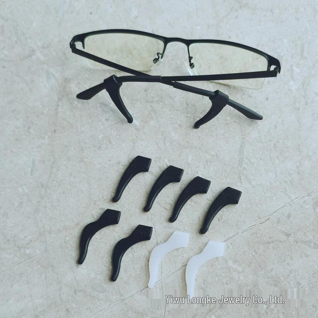 Soft Silicone Anti-Slip Eyeglass Temple Tips & Ear Hooks for Sport