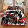 Custom Name Cyberpunk Edgerunners Bedding 3 Piece Set HD Print Duvet Cover Pillowcases for Teens Adult Bedroom Decoration Christmas Gift