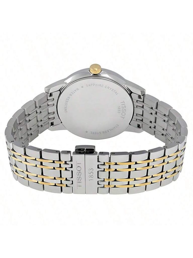 Men's Swiss Quartz Stainless Steel Three-Hand Watch, Carson Series, Casual Business Waterproof, Stainless Steel T085.410.22.013.00