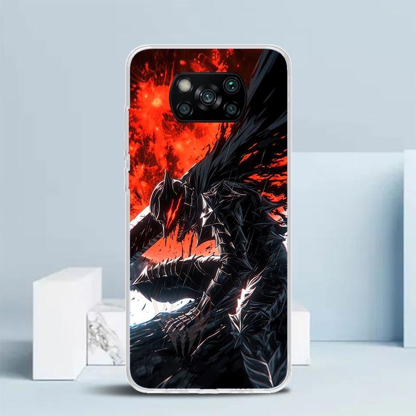G-Guts B-Berserks Anime Soft Cover for Xiaomi Poco F7 Ultra X7 X6 X5 Pro M7 Phone Case Redmi 15 15C 13 13C 12 12C 10 10C Print S