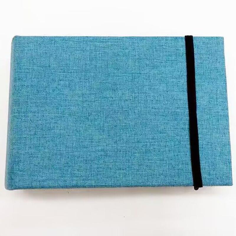 6-tums Fotoalbum Skrivbart Samling av Barns Tillväxtfoton 100 st Högkapacitet Tyg Konstpapper Mellanlägg Album