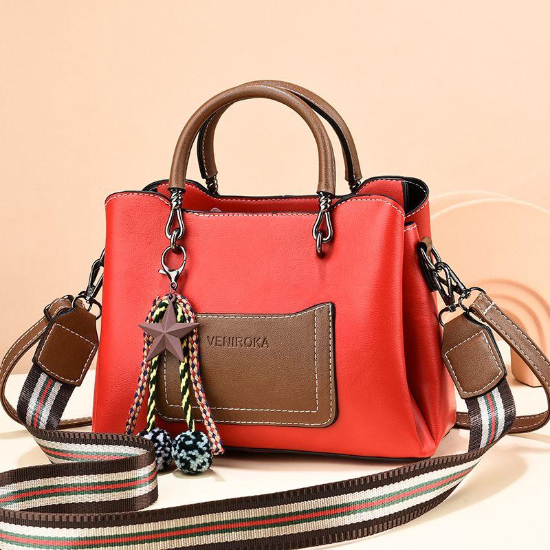 Modische, vielseitige Damentasche zum Einkaufen und Arbeiten, Handtasche, einfache, große Kapazität, Umhängetasche mit Temperament, hochwertige Umhängetasche