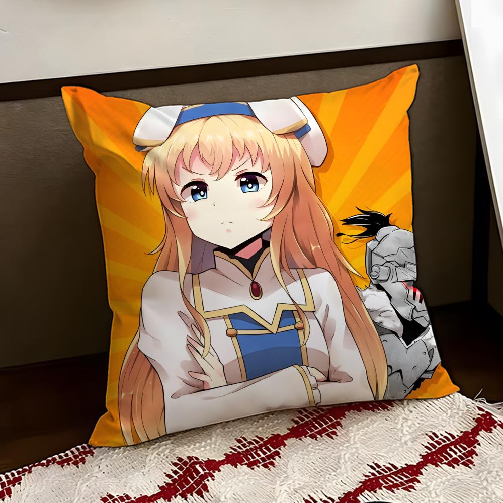 GGoblin Anime SSlayer Cushion Cover Reversible Soft Durable Pillow Cover Home Car MultiScene Use for Daily Comfort