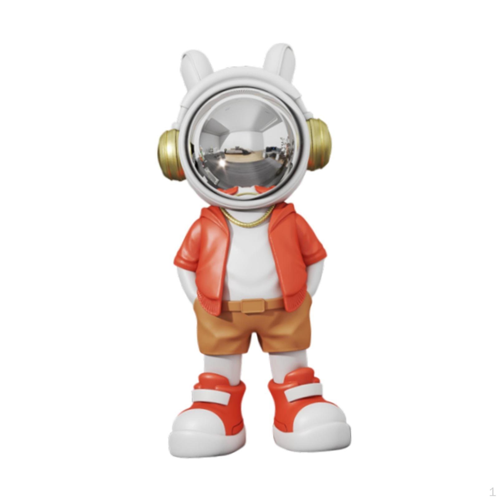 

-Скульптура, Декоративная статуэтка, Прочная фигурка астронавта, Настольное украшение для стола, прихожей, красный