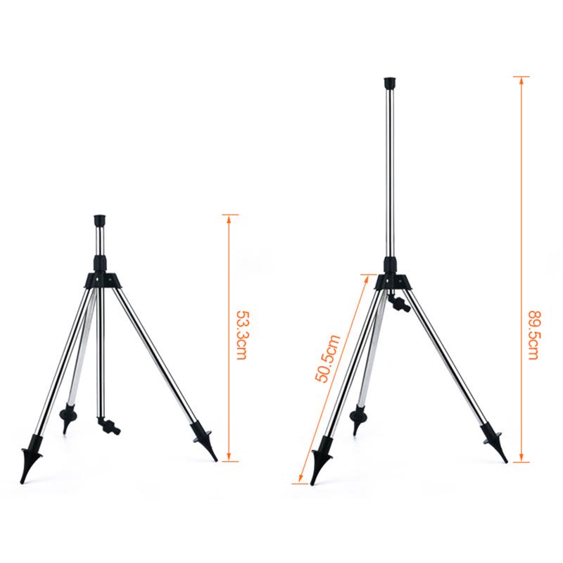 Automatic Rotating Lawn Sprinkler with Stainless Steel Tripod and Zinc Water Bird Design