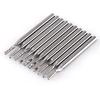 2Mm Single Flute Bits, 10pcs/Set Tungsten Carbide End Mill 1/8'' Shank Milling Cutter Single Flute Spiral Bit CNC Rotary Burrs Kit