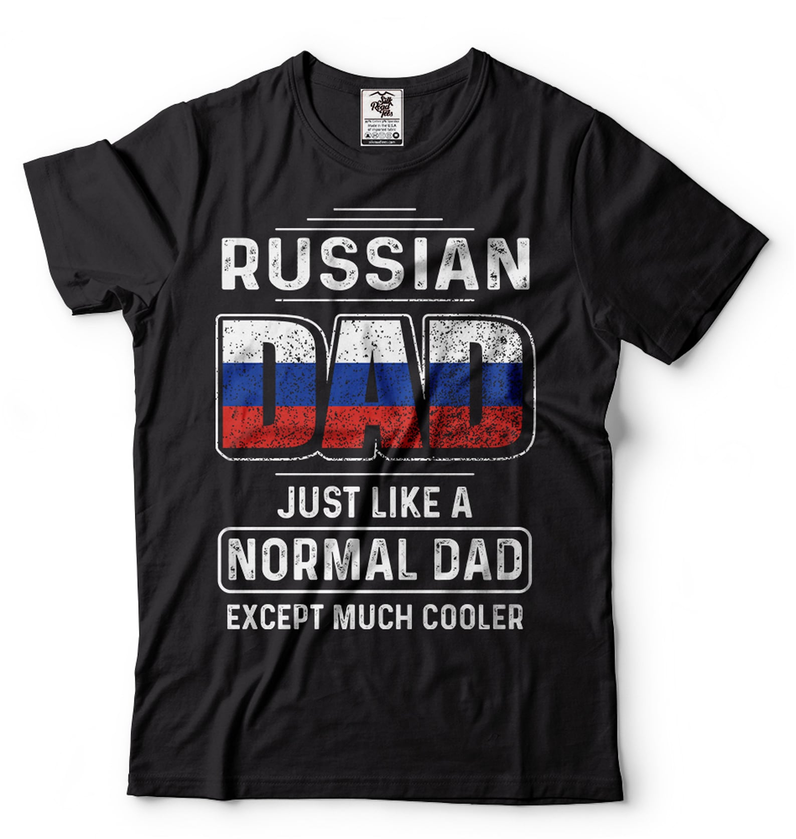 Mens Russian T-Shirt Russia Patriotic Shirt Russian Father s Day Gift Russian Shirts Russia National Tee Russia Shirts For Dad Father Daddy L