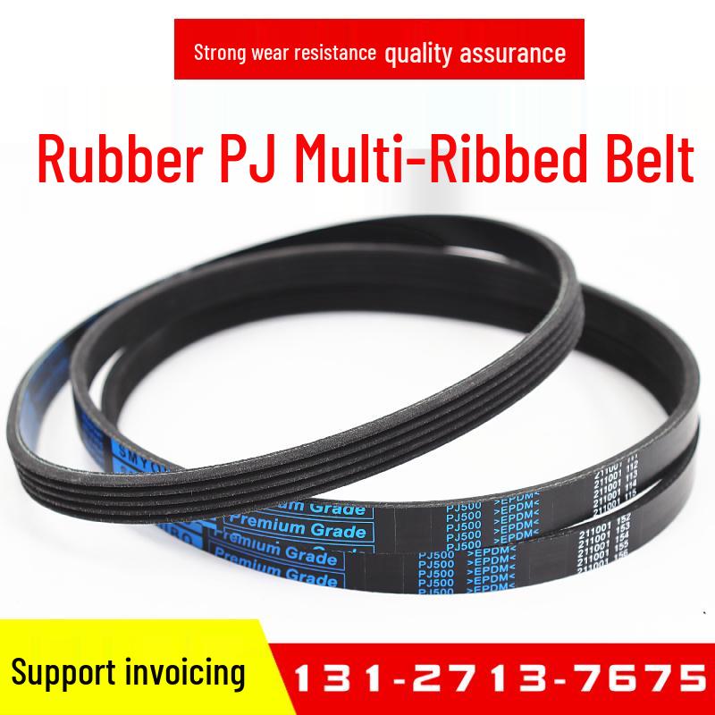 Rubber Multi-Ribbed Poly-V Drive Belt (PJ496, PJ577, PJ607, PJ612, PJ628, PJ648)