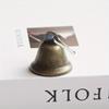 10pcs Christmas Decoration Bell Temple Retro Open Hand-cranked Metal Horn Bell Bell-shaped Bell 38mm Bronze Bell