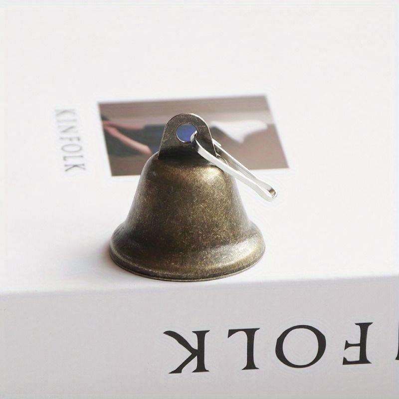10pcs Christmas Decoration Bell Temple Retro Open Hand-cranked Metal Horn Bell Bell-shaped Bell 38mm Bronze Bell