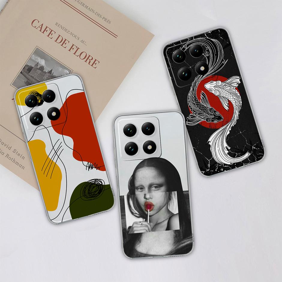 Case For Xiaomi 15T 15T Pro Adorable Astronaut Cat Anti-Fingerprint Fashion Transparent Housing For xiaomi15t 15tpro Protector