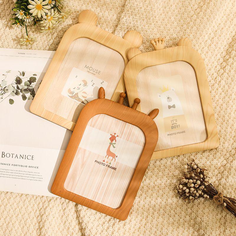 Cartoon 7inch Vintage Photo Frame  Retro Children Picture Frames Wall Photo  Holder Frames Gift Baby Room Decor