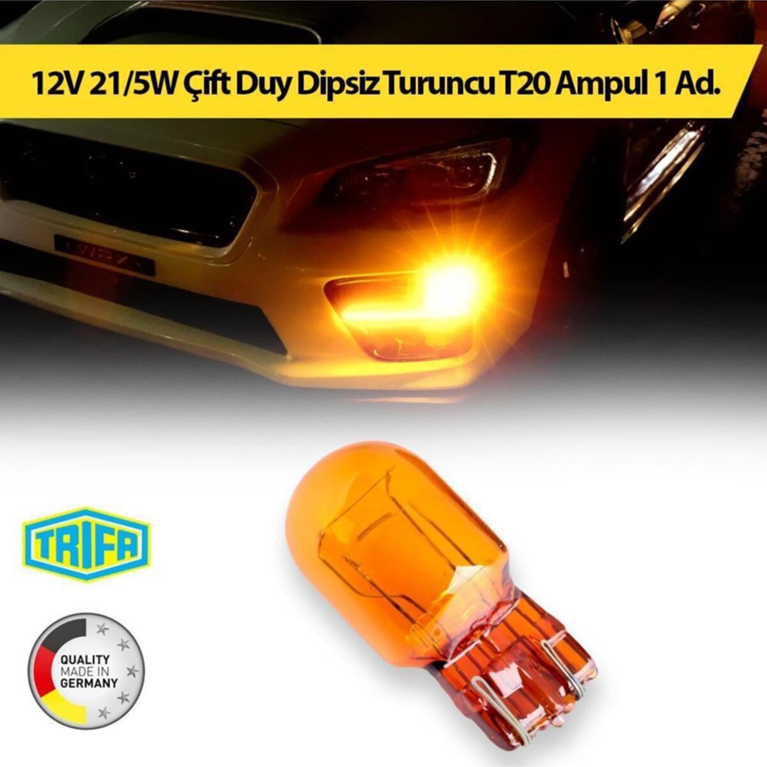 

Mega Oto Market Double Socketed T20 Bulb 12V 21/5W Capless 1 Piece