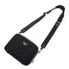 PRADA  2VH069 Shoulder Bag black polyester/Safiano mens