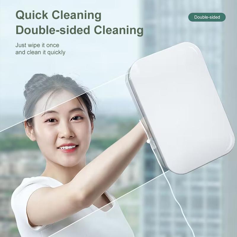 

НОВАЯ магнитная щетка для мытья окон с двухсторонним автоматическим сливом воды, щетка для мытья стекол, бытовые инструменты