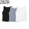 Zbzr Spring New Women Clothes Western Style Fashion Simple and Versatile French Style Lace Sleeveless Vest Vest
