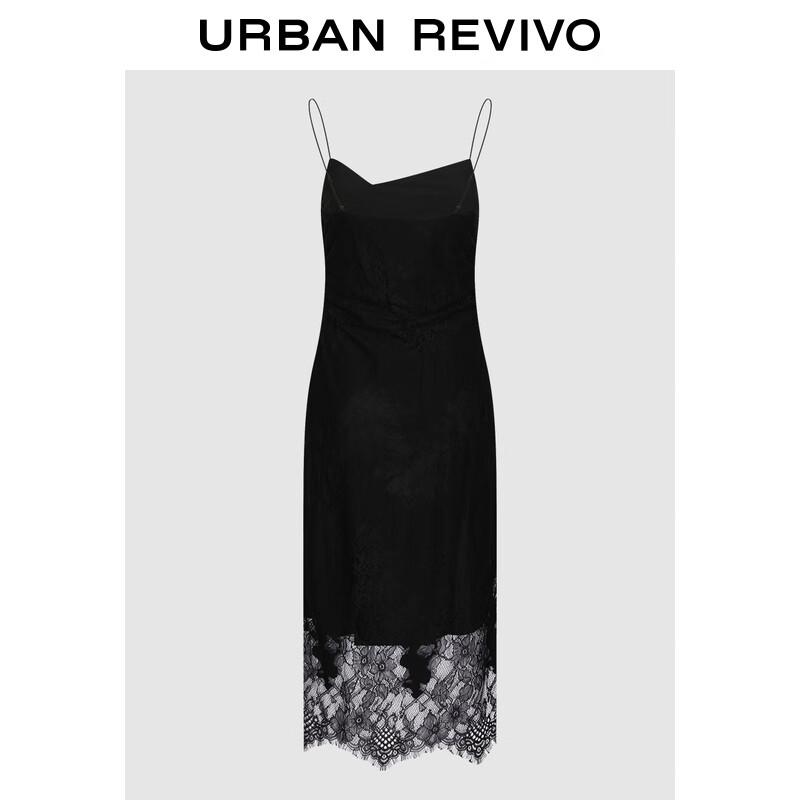 UR 2025 Autumn Women's Patchwork Lace Cami Dress