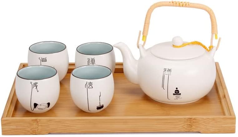 Ansimple Bamboo Tray, Tea and Cafe Tray, Small, Medium, and Large Sizes Available, Square, Tabletop, Japanese Style, Simple, Natural (41 X 29 X 2.4