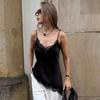 Europos ir Amerikos stiliaus moteriška pavasarinė nėriniuota patchwork camisole