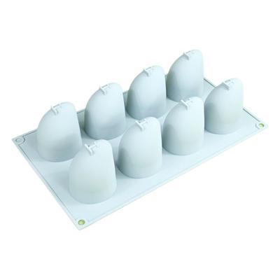 Food Grade Silicone Mango Mousse Cake Mold 15-Cavity French Pastry Mold Baking Mold  Chocolate