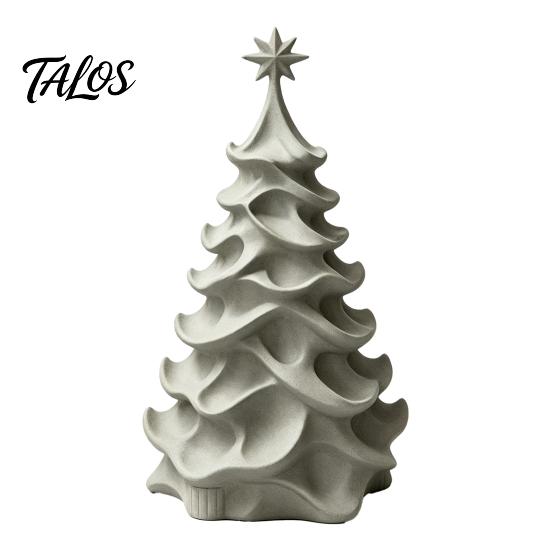 Interior Decorative Accents 3D Printed Christmas Tree Ornament, Modern Minimalist Tabletop Decor Holiday Gift for Friends Home Office Display, Festive