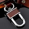 CLVN6 1Pcs Leather Wood Grain Car Key Cover Keychain Case For Ford ST Line Focus X 2 3 Mondeo Fiesta Kuga MK2 MK3 MK4 Auto Accessories