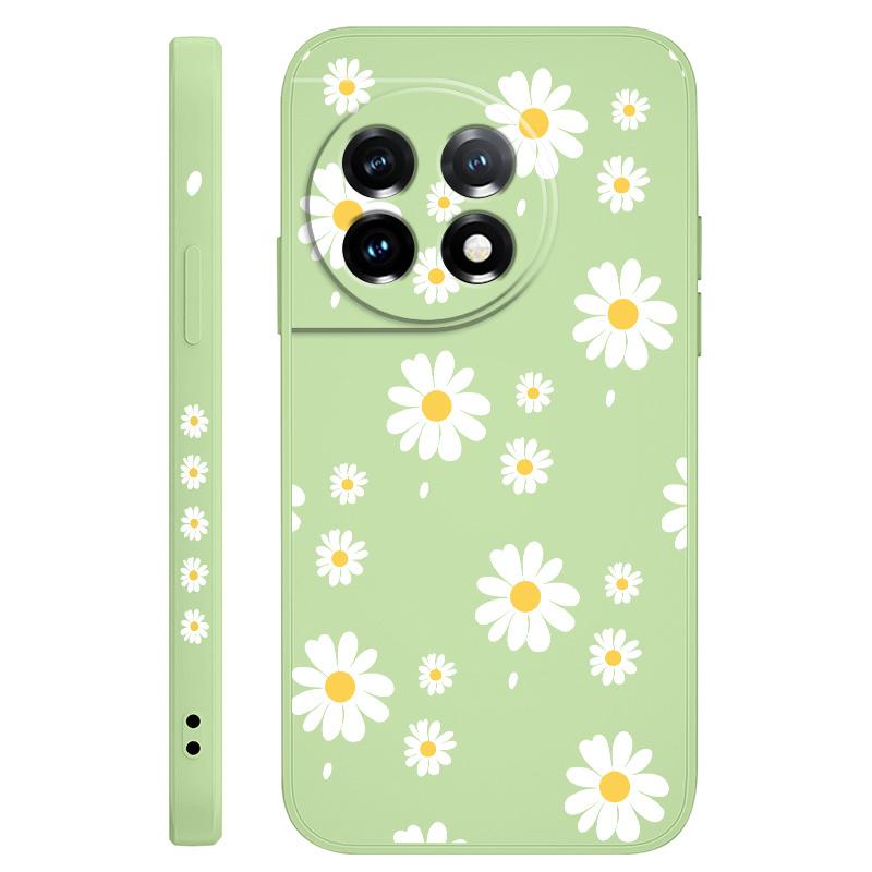 

Daisy Petals Phone Case For Oneplus 13 13R 12 12R 11 11R 10 10R 10T 9R 9RT 9 8T 8 7 7T Pro 5G Liquid Silicone Cover OnePlus 9RT 5G
