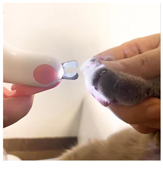 LED Light Cat Dog Nail Clipper Cutter Professional Pet Claw Trimmer with Safety Lock Puppy Kitten Animals Care Grooming Tool