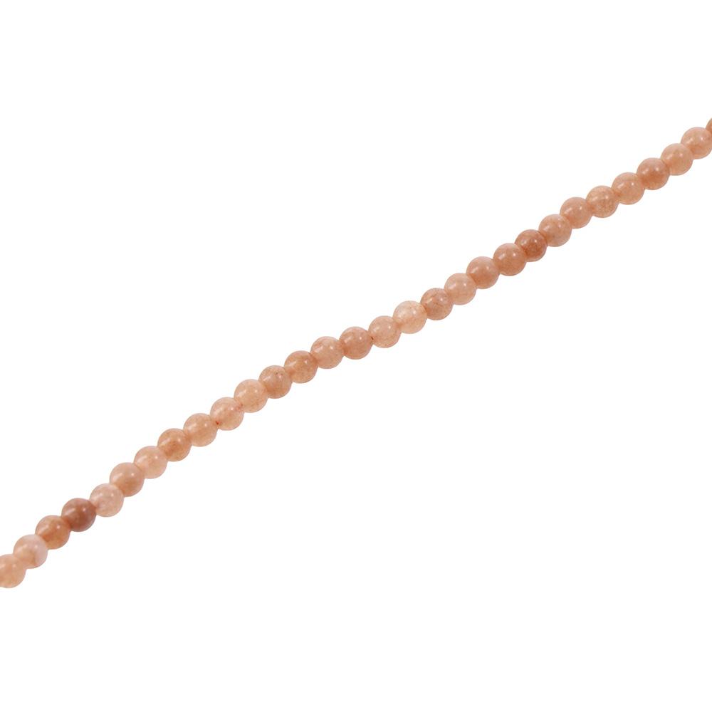 Orange Round Loose Beads 6MM Crystal Energy Stone  For Jewelry Making