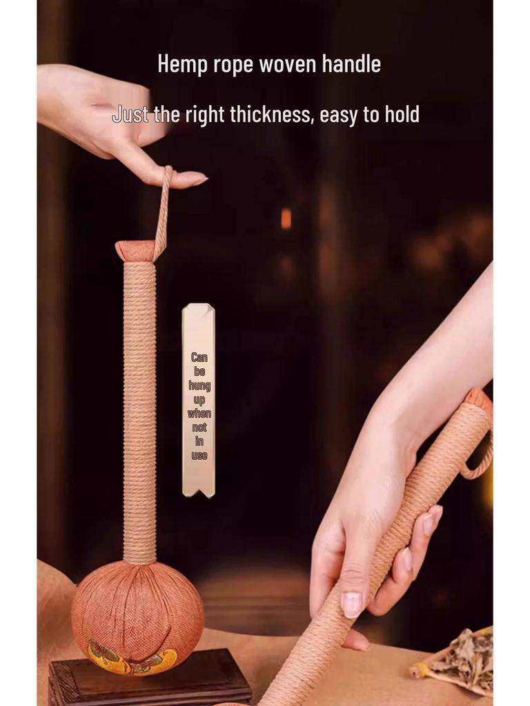 Mugwort Meridian Tapping Handmade Health Hammer for Full-Body and Cervical Spine Massage