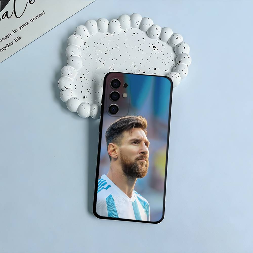 M-Messi-10 basketbalový Černý měkký silikonový kryt na telefon pro Samsung S25, S24, S21, S22, S23, S30, Ultra, S20, Plus, FE, Lite