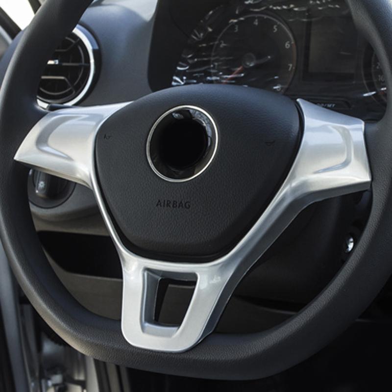ABS Car Steering Wheel Button Trims Sticker Decorative Frame Cover Accessories For Volkswagen Golf 7 MK7 POLO MK6 Touran Tiguan