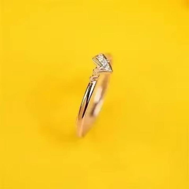 Pokemon Dratini Couple Ring S925 Silver Anime Peripheral Opening Adjustable Cartoon Accessories Fashion Gift