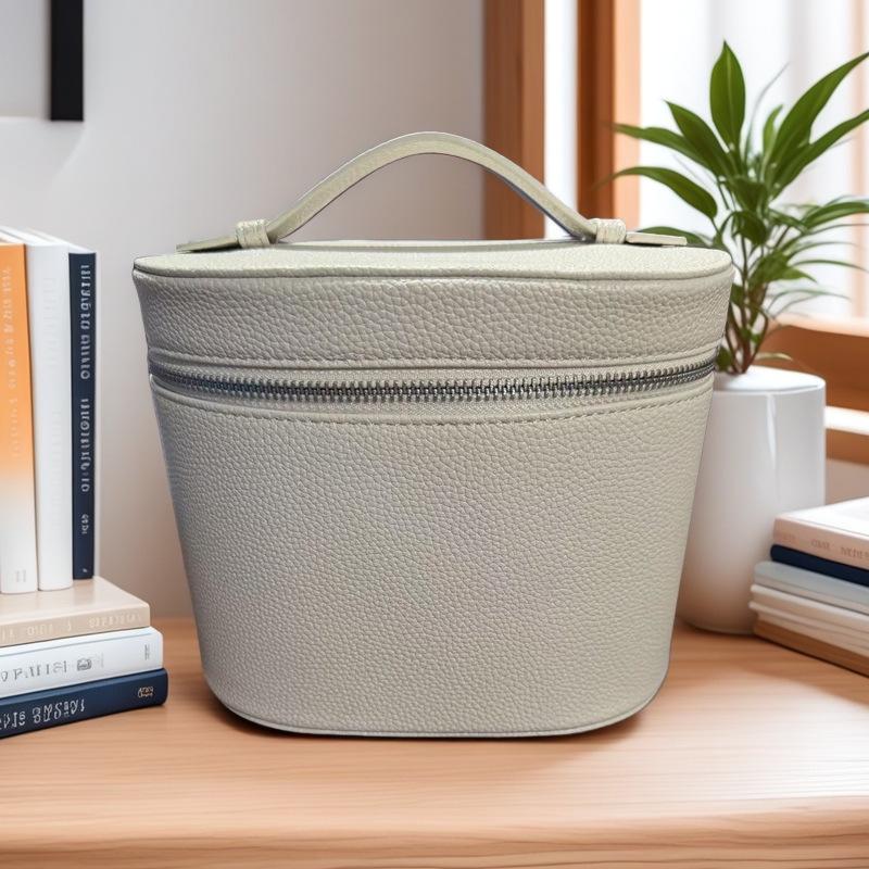 New Double Zipper Waterproof PU Leather Toiletry & Makeup Bag: Large-Capacity Travel Organizer for Cosmetics & Skincare