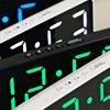 Wall-mounted Electronic Wall Clock Temperature Multi-functional Digital LED Clocks DST 12/24H Display Table Clock for Bedroom