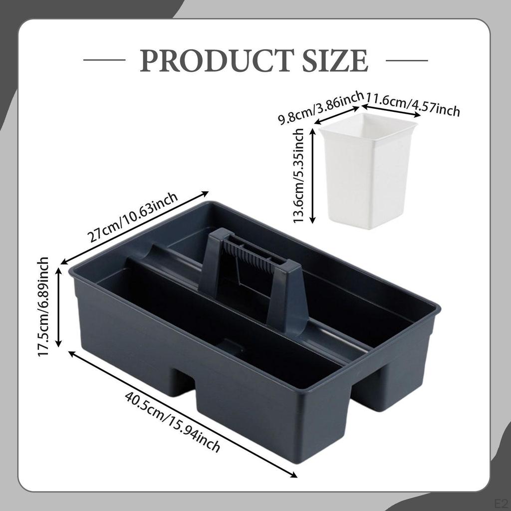1 Piece Cleaning Tool Basket Multipurpose Storage Box Handy PP Container Refined Craftsmanship