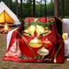 Christmas Bells Customize Your Name Outdoor Blanket Cozy Soft Lightweight Allseason Multipurpose Throw For Travel Camping Picnics Sofa Office Bed