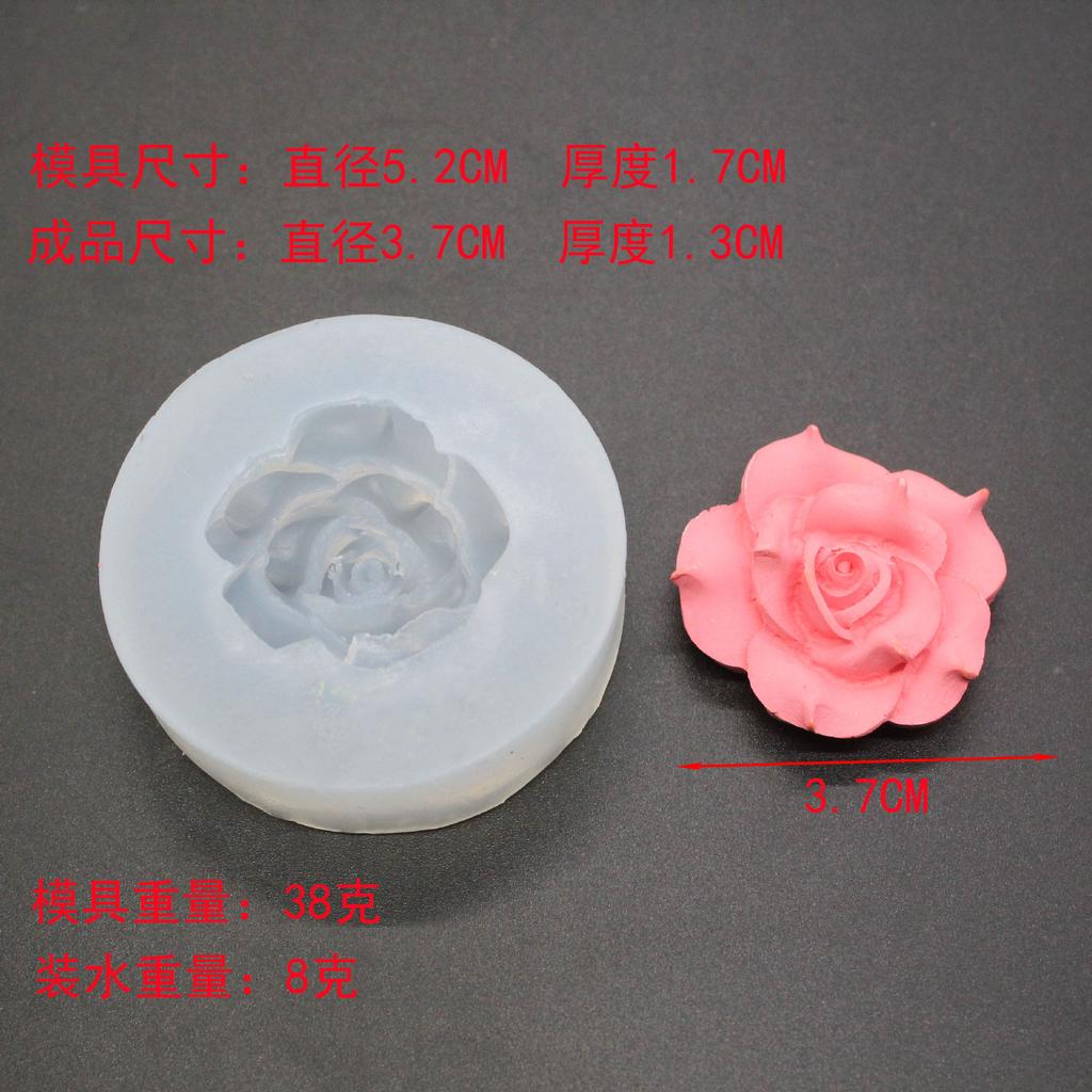 3D Peony Candle Silicone Mold DIY Various Flowers and Plants Soap Aromatherapy Epoxy Resin Mold Chocolate Cake Baking Tools