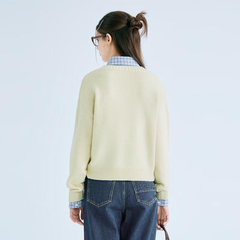 Ledin Basic V-Neck Knit Pullover Sweater