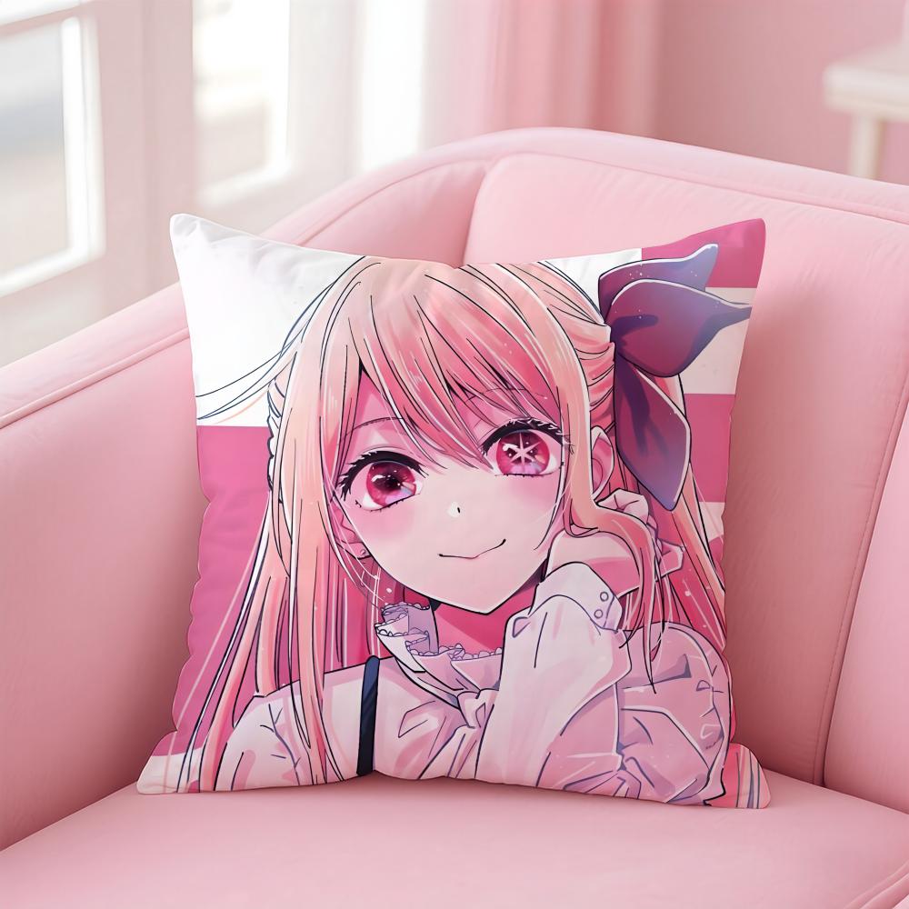 RRuby Hoshino Cushion Cover Pillowcase Short Plush Invisible zipper Room Sofa Cushion Cover